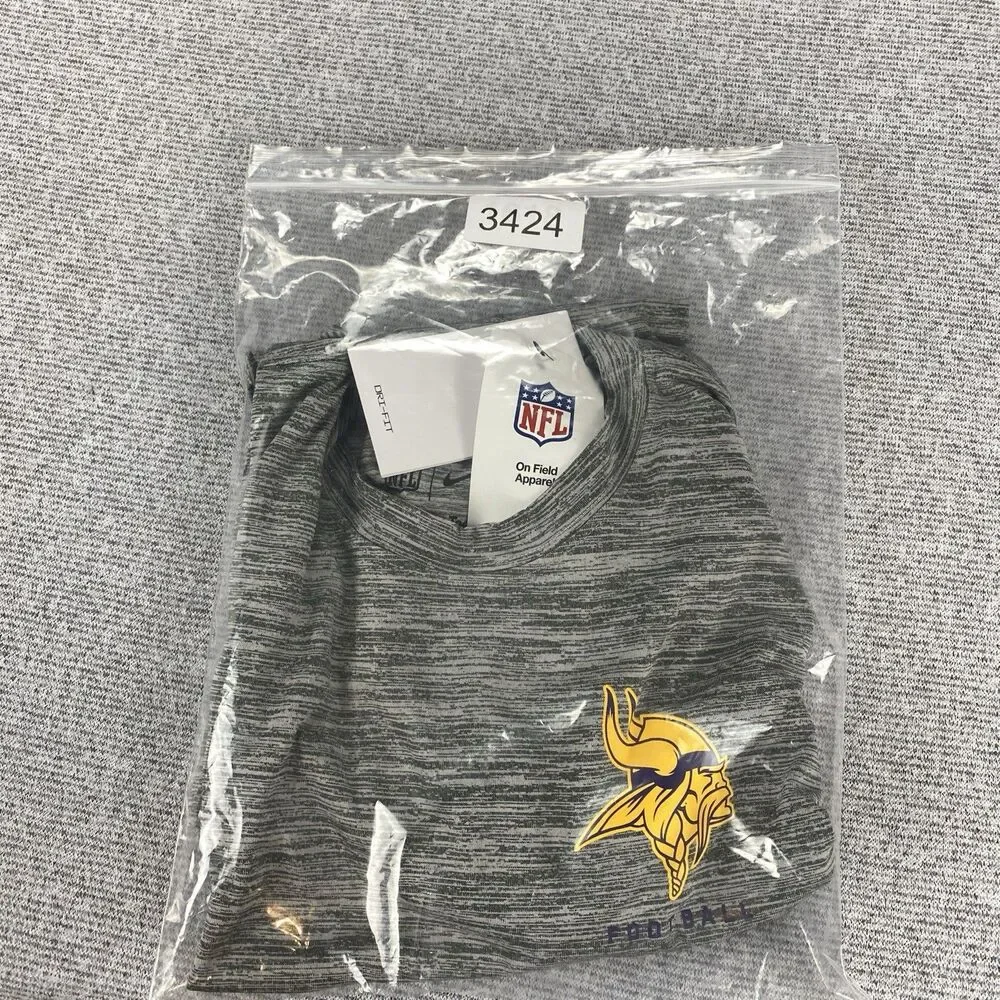Minnesota Vikings Nike NFL On Field Dri-Fit Short Sleeve‎ Shirt MSRP $40